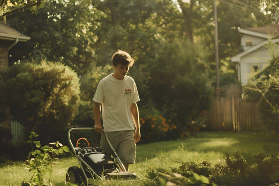 lithium ion battery powered lawn mowers